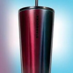 Starbucks 2021 Fall Gradient Red and Blue Tumbler